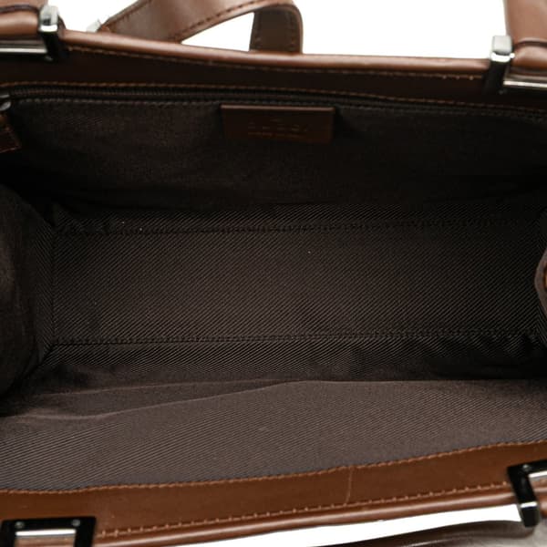Pre-owned Gucci GG Canvas Jackie Handbag Brown