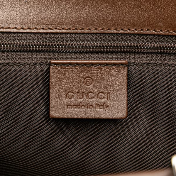 Pre-owned Gucci GG Canvas Jackie Handbag Brown