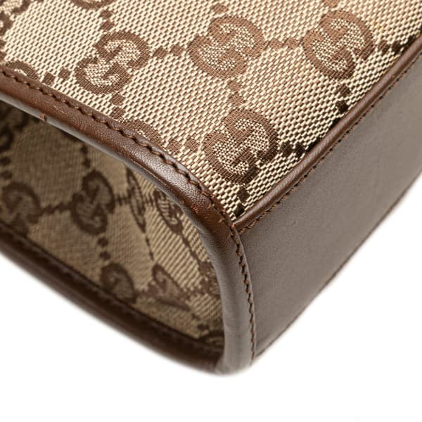 Pre-owned Gucci GG Canvas Jackie Handbag Brown