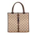 Miniatyrbild 1 av 10: Pre-owned Gucci GG Canvas Jackie Handbag Brown