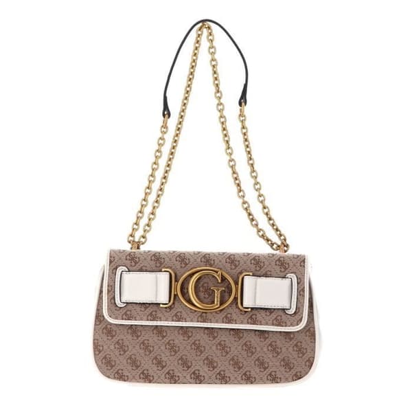 GUESS Aviana Convertible Xbody Flap Latte / Stone [203422] - axelremsväska bandväska