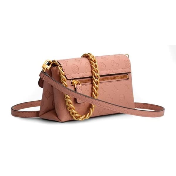GUESS Zanelle Mini Crossbody Flap Biscuit Logo [204422] - axelväska med band