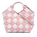 Pikkukuva 1 / 10: Pre-owned LOEWE Mini Woven Calfskin Gingham Basket Bag Pink