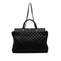 Miniatyrbild 1 av 10: Pre-owned Chanel Quilted Aged Calfskin Be CC Shopper Tote Black