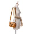 Miniatyrbild 10 av 10: Pre-owned Chanel Small Quilted Iridescent Calfskin and Caviar Daily Carry Flap Orange