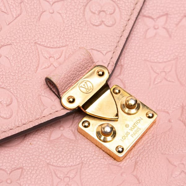 Pre-owned Louis Vuitton Monogram Empreinte Pochette Metis Pink
