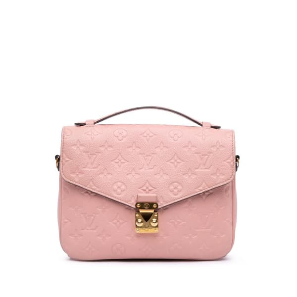 Pre-owned Louis Vuitton Monogram Empreinte Pochette Metis Pink