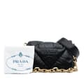 Pikkukuva 8 / 8: Pre-owned Prada Nappa Soft Padded Logo Satchel Black