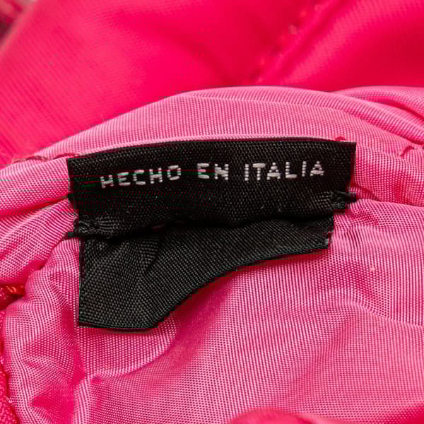 Pre-owned Prada Tessuto Bomber Tote Pink