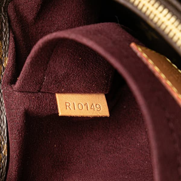 Pre-owned Louis Vuitton Monogram Montaigne BB Brown