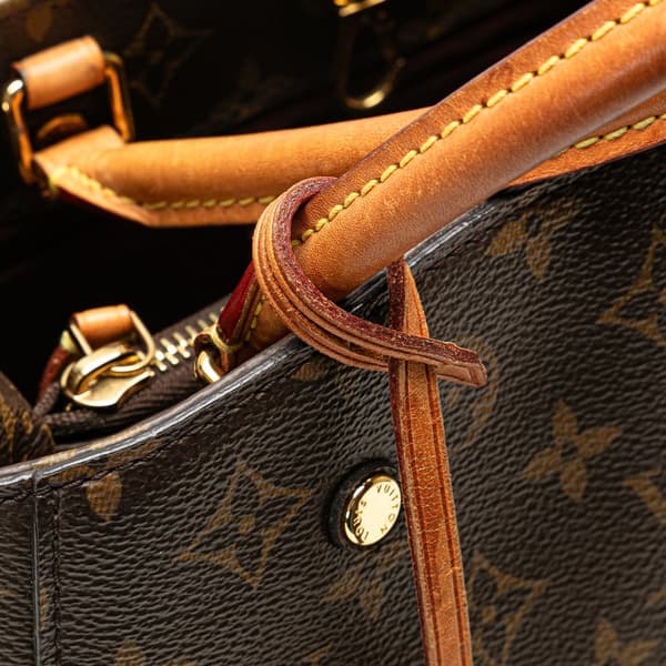 Pre-owned Louis Vuitton Monogram Montaigne BB Brown