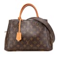 Miniatyrbilde 1 av 10: Pre-owned Louis Vuitton Monogram Montaigne BB Brown