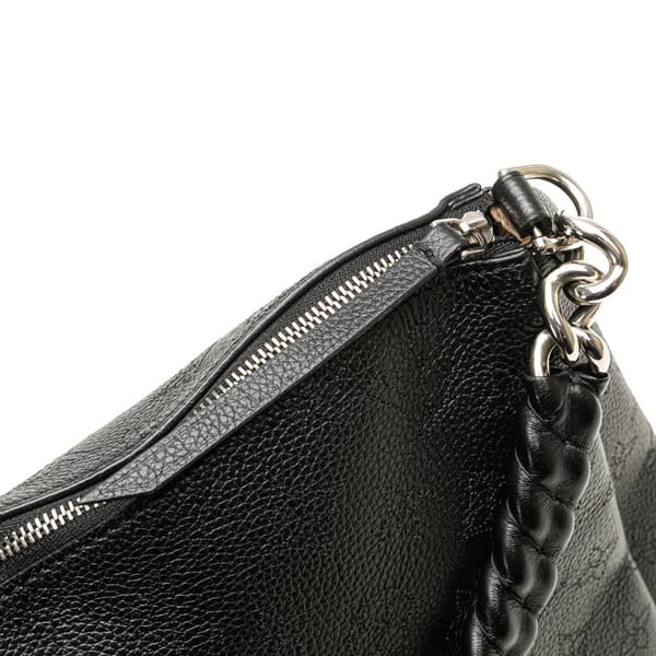 Pre-owned Louis Vuitton Monogram Mahina Babylone Chain BB Black