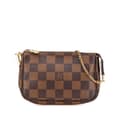 Miniatyrbild 1 av 10: Pre-owned Louis Vuitton Damier Ebene Mini Pochette Accessoires Brown