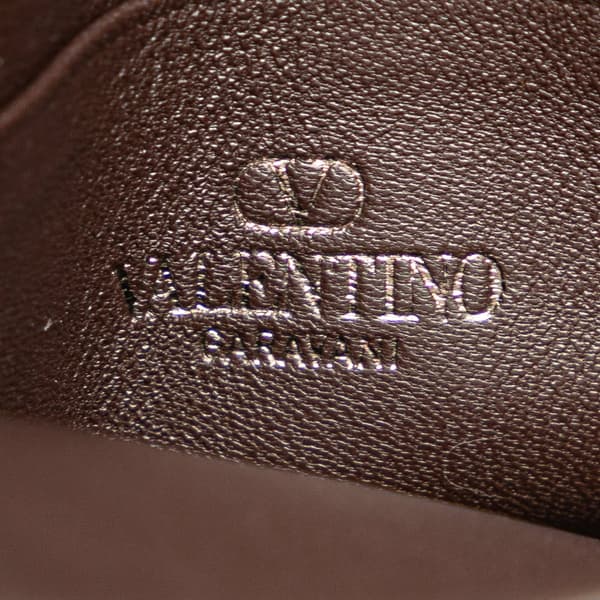 Pre-owned Valentino Mini Toile Loco Iconographe VLogo Phone Bag Brown