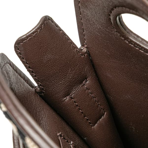 Pre-owned Valentino Mini Toile Loco Iconographe VLogo Phone Bag Brown