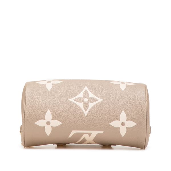 Pre-owned Louis Vuitton Bicolor Monogram Empreinte Giant Papillon BB Brown