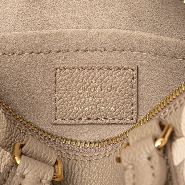 Pre-owned Louis Vuitton Bicolor Monogram Empreinte Giant Papillon BB Brown