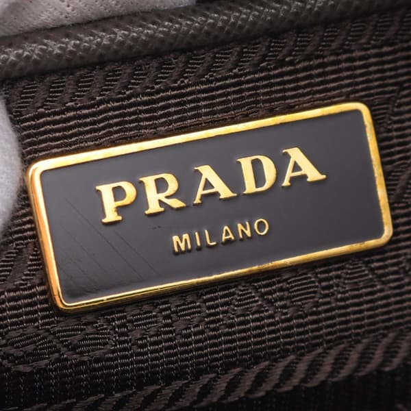 Pre-owned Prada Large Saffiano Lux Promenade Satchel Brown