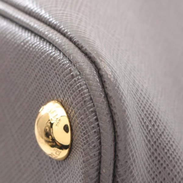 Pre-owned Prada Large Saffiano Lux Promenade Satchel Brown