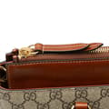 Miniatyrbild 7 av 10: Pre-owned Gucci GG Supreme Linea A Satchel Brown