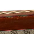 Miniatyrbild 8 av 10: Pre-owned Gucci GG Supreme Linea A Satchel Brown