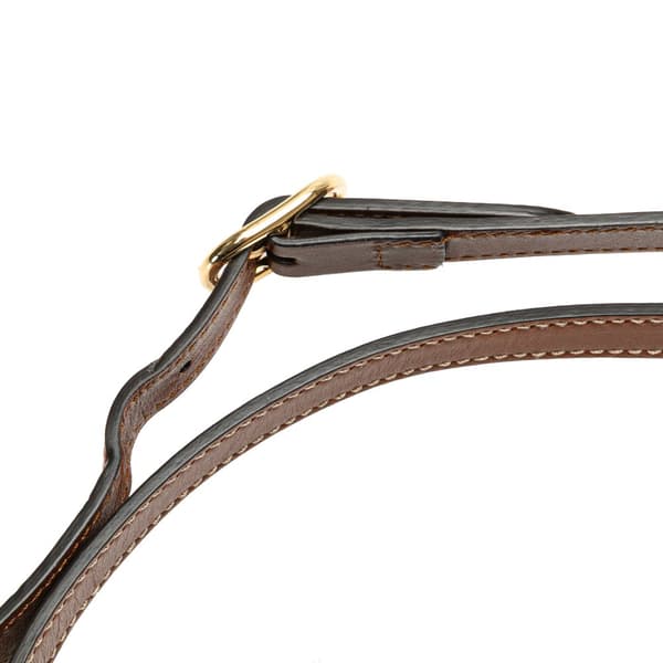 Pre-owned Gucci GG Supreme Linea A Satchel Brown