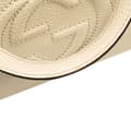 Miniatyrbild 10 av 10: Pre-owned Gucci Medium Dollar Calf Soho Satchel White