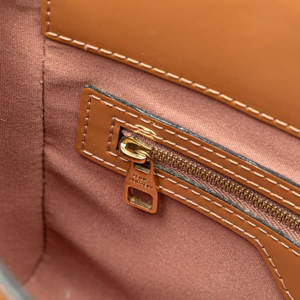 Pre-owned Louis Vuitton Monogram Vernis Catalina BB Brown