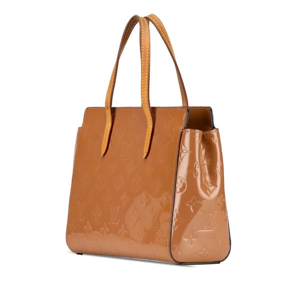 Pre-owned Louis Vuitton Monogram Vernis Catalina BB Brown
