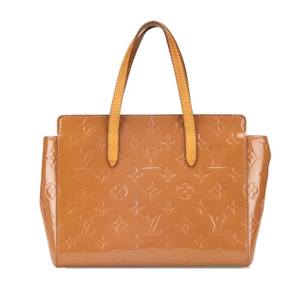 Pre-owned Louis Vuitton Monogram Vernis Catalina BB Brown