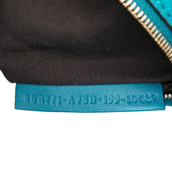 Pre-owned Fendi Large Suede Chamois Baguette Satchel Blue