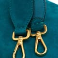 Miniatyrbillede 9 af 10: Pre-owned Fendi Large Suede Chamois Baguette Satchel Blue