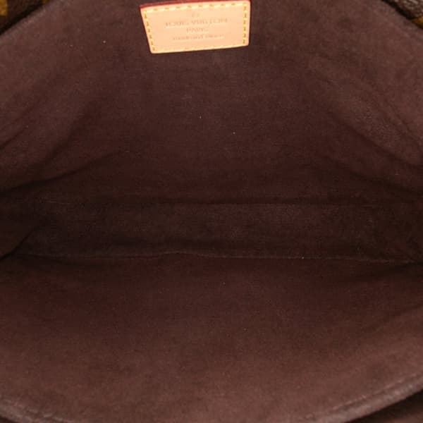 Pre-owned Louis Vuitton Monogram Pochette Metis Brown