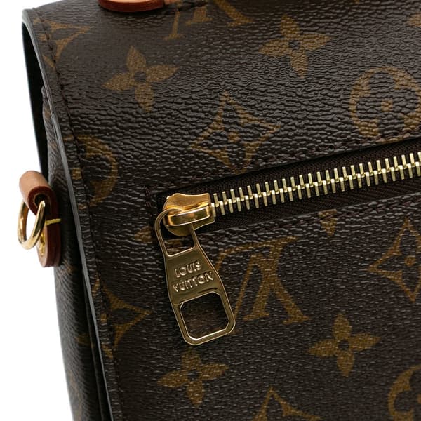 Pre-owned Louis Vuitton Monogram Pochette Metis Brown