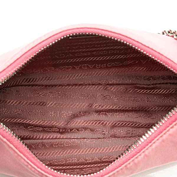 Pre-owned Prada Re Nylon Re Edition 2005 Satchel Pink