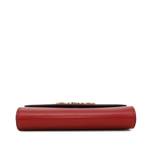 Pre-owned Gucci Small Leather Zumi Satchel Red