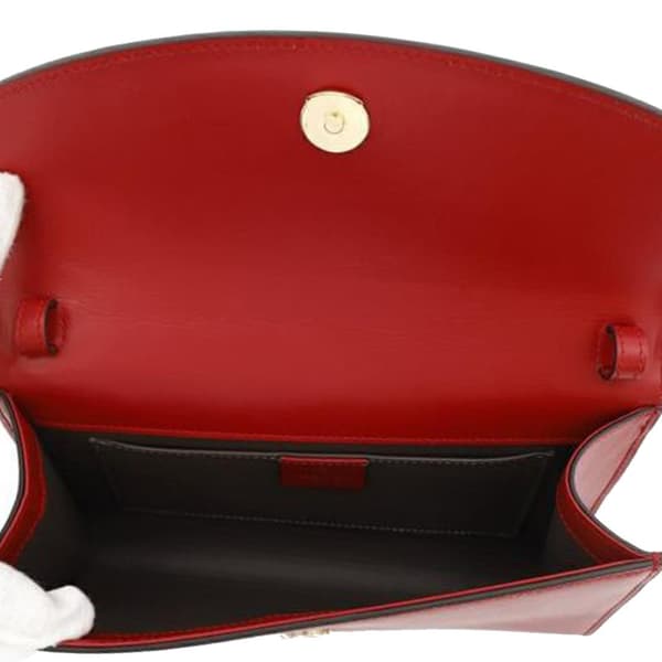Pre-owned Gucci Small Leather Zumi Satchel Red