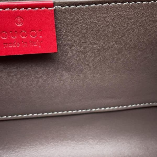 Pre-owned Gucci Small Leather Zumi Satchel Red