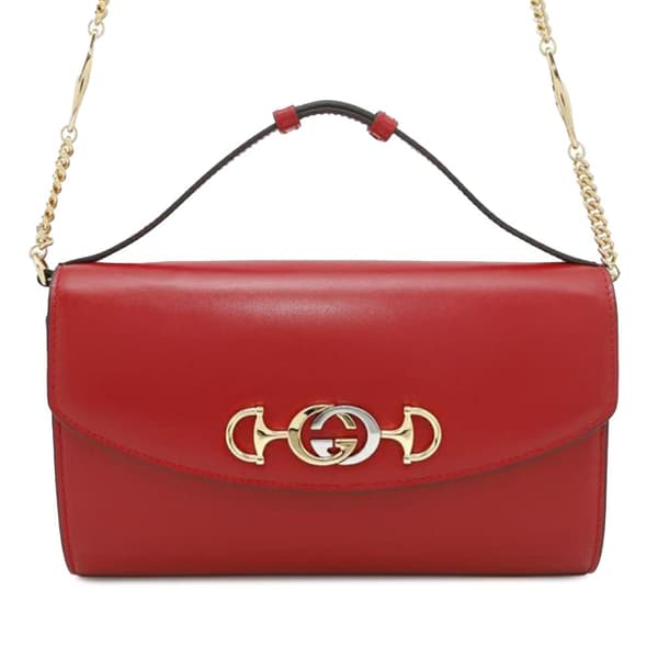 Pre-owned Gucci Small Leather Zumi Satchel Red