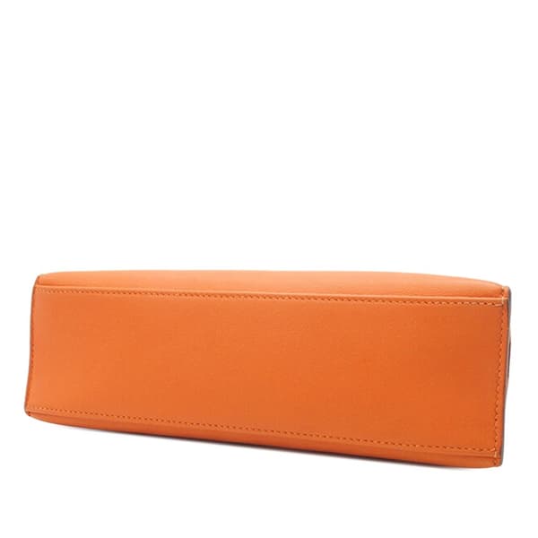 Pre-owned Hermès Swift Kelly Pochette 22 Orange