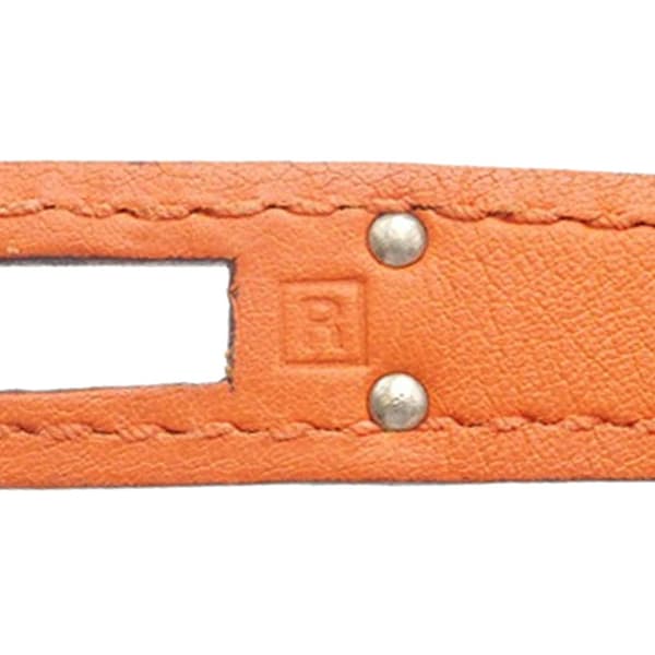 Pre-owned Hermès Swift Kelly Pochette 22 Orange
