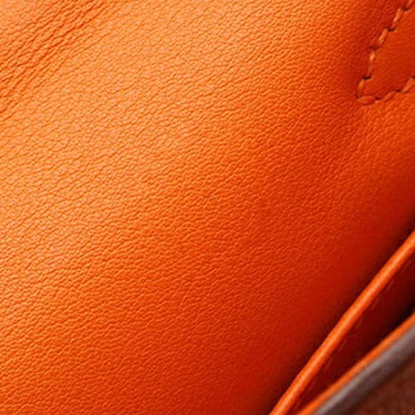 Pre-owned Hermès Swift Kelly Pochette 22 Orange