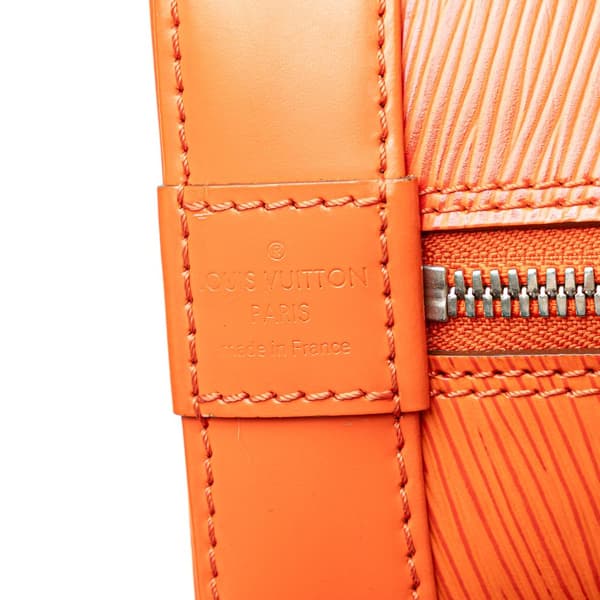 Pre-owned Louis Vuitton Epi Alma PM Orange