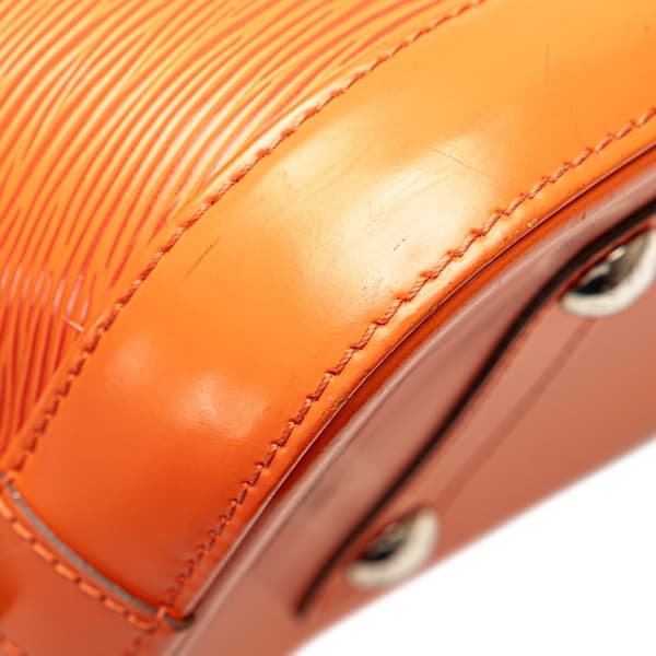Pre-owned Louis Vuitton Epi Alma PM Orange