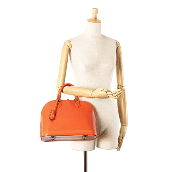 Pre-owned Louis Vuitton Epi Alma PM Orange