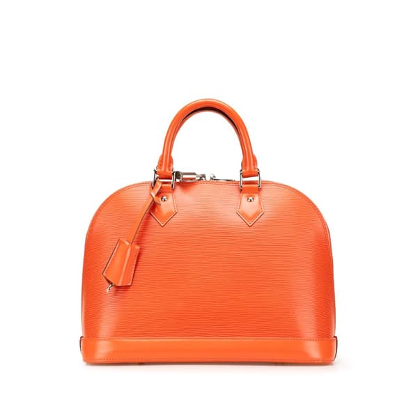Pre-owned Louis Vuitton Epi Alma PM Orange