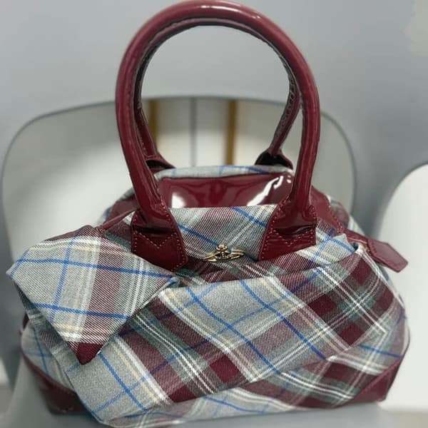 Vivienne Westwood Vintage Rutig Handväska