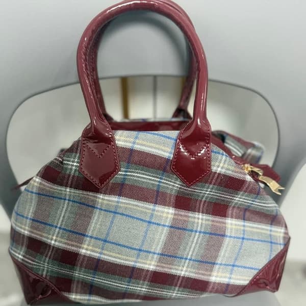 Vivienne Westwood Vintage Rutig Handväska