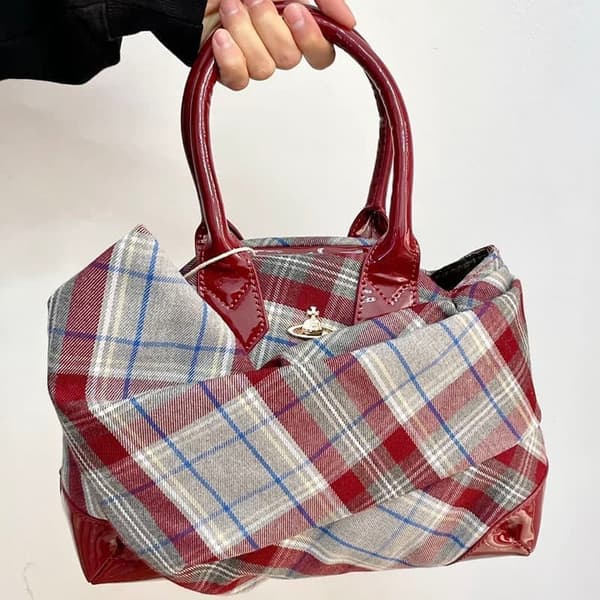 Vivienne Westwood Vintage Rutig Handväska